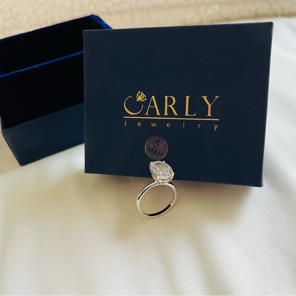 Silver Ring with Clear Stone